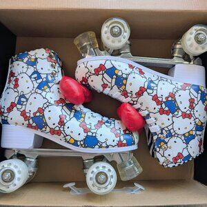 NIB Dolls Kill x Hello Kitty Roller Skates Size 9 Limited Edition Y2K Sanrio